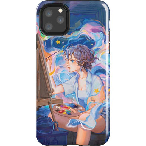 Rainbow Anime Artist Painter by Ivy Dolamore iPhone 11 Pro Max Impact Case