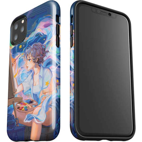 Rainbow Anime Artist Painter by Ivy Dolamore iPhone 11 Pro Max Impact Case