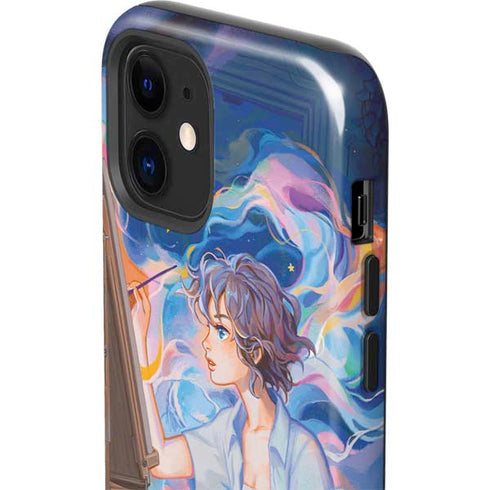 Rainbow Anime Artist Painter by Ivy Dolamore iPhone 12 Impact Case
