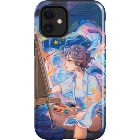 Rainbow Anime Artist Painter by Ivy Dolamore iPhone 12 Mini Impact Case