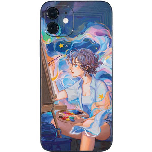 Rainbow Anime Artist Painter by Ivy Dolamore iPhone 12 Mini Skin