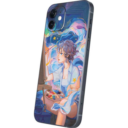 Rainbow Anime Artist Painter by Ivy Dolamore iPhone 12 Mini Skin