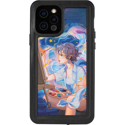 Rainbow Anime Artist Painter by Ivy Dolamore iPhone 12 Pro Waterproof Case