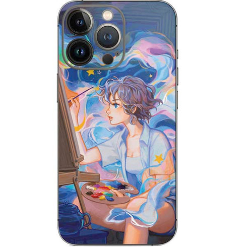 Rainbow Anime Artist Painter by Ivy Dolamore iPhone 13 Pro Skin