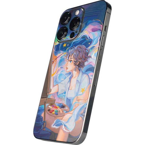 Rainbow Anime Artist Painter by Ivy Dolamore iPhone 13 Pro Skin