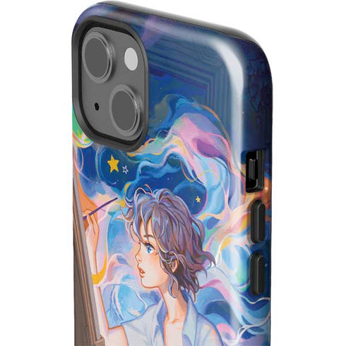 Rainbow Anime Artist Painter by Ivy Dolamore iPhone 14 Plus Impact Case