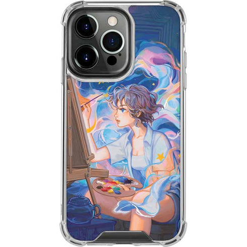 Rainbow Anime Artist Painter by Ivy Dolamore iPhone 15 Pro Clear Case