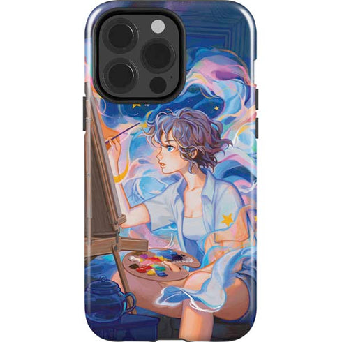 Rainbow Anime Artist Painter by Ivy Dolamore iPhone 15 Pro Impact Case