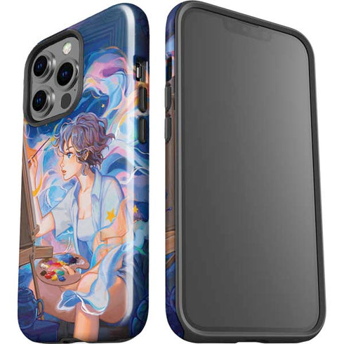 Rainbow Anime Artist Painter by Ivy Dolamore iPhone 15 Pro Impact Case