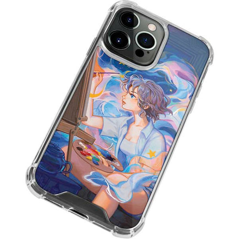Rainbow Anime Artist Painter by Ivy Dolamore iPhone 15 Pro Max Clear Case