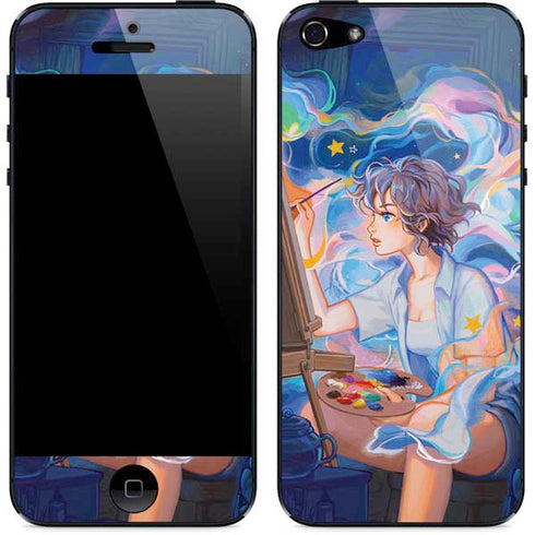 Rainbow Anime Artist Painter by Ivy Dolamore iPhone 5/5s/5SE Skin