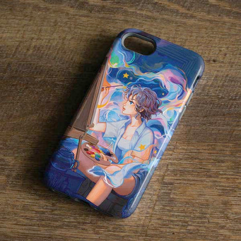 Rainbow Anime Artist Painter by Ivy Dolamore iPhone 7 Pro Case