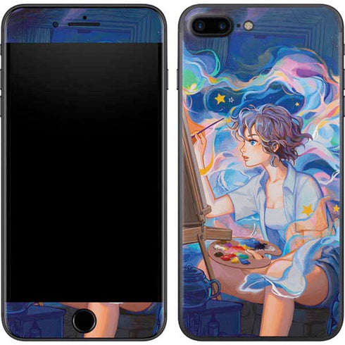 Rainbow Anime Artist Painter by Ivy Dolamore iPhone 8 Plus Skin