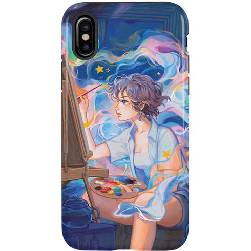 Rainbow Anime Artist Painter by Ivy Dolamore iPhone XS Pro Case