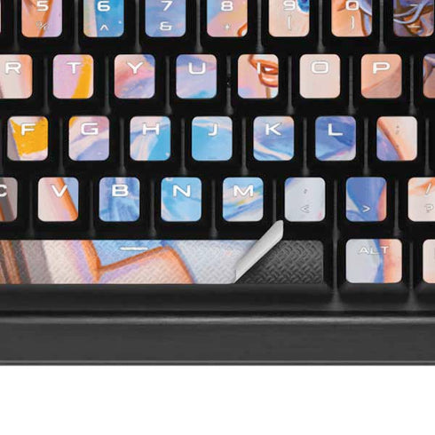 Rainbow Anime Artist Painter by Ivy Dolamore K95 RGB PLATINUM Mechanical Gaming Keyboard Skin