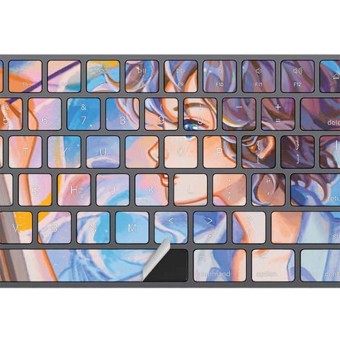 Rainbow Anime Artist Painter by Ivy Dolamore Magic Keyboard with Numeric Keypad Skin