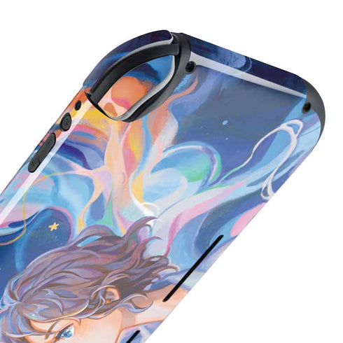 Rainbow Anime Artist Painter by Ivy Dolamore Nintendo Switch Lite Skin