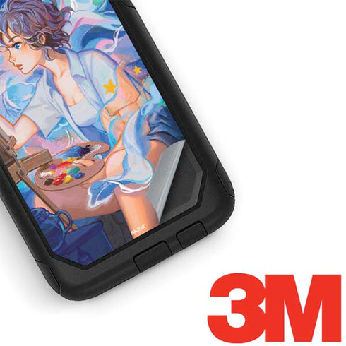 Rainbow Anime Artist Painter by Ivy Dolamore Otterbox Commuter Galaxy Skin