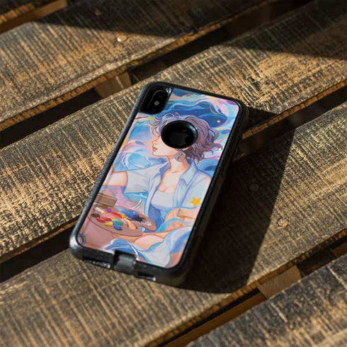 Rainbow Anime Artist Painter by Ivy Dolamore Otterbox Commuter iPhone Skin