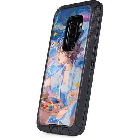 Rainbow Anime Artist Painter by Ivy Dolamore Otterbox Defender Galaxy Skin