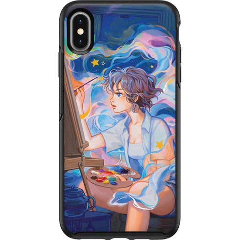 Rainbow Anime Artist Painter by Ivy Dolamore Otterbox Symmetry iPhone Skin