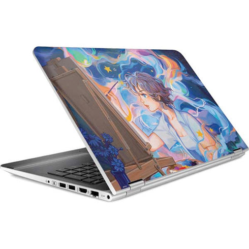 Rainbow Anime Artist Painter by Ivy Dolamore HP Pavilion Skin