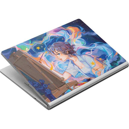 Rainbow Anime Artist Painter by Ivy Dolamore Surface Book Skin