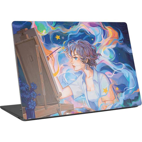 Rainbow Anime Artist Painter by Ivy Dolamore Surface Laptop 4 15in Skin