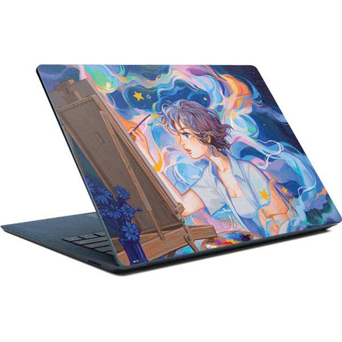 Rainbow Anime Artist Painter by Ivy Dolamore Surface Laptop Skin