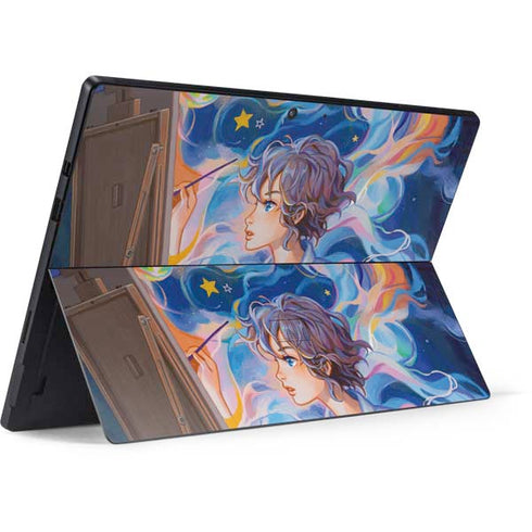 Rainbow Anime Artist Painter by Ivy Dolamore Surface Pro 7 Skin