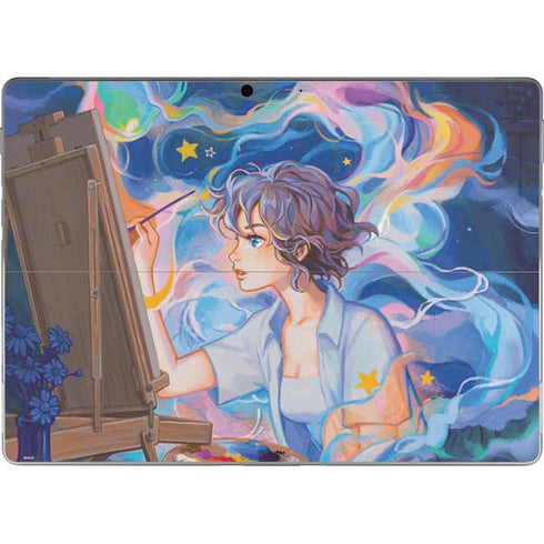 Rainbow Anime Artist Painter by Ivy Dolamore Surface Pro 9 Skin