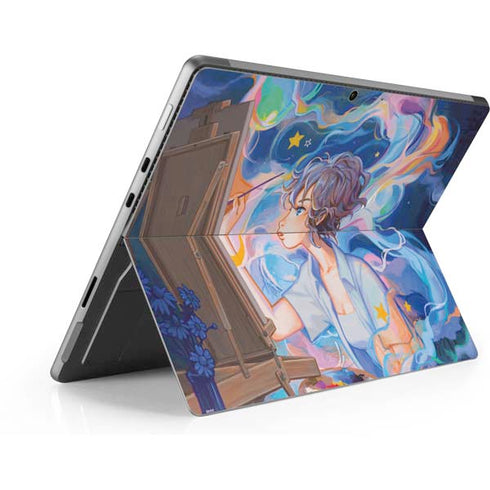 Rainbow Anime Artist Painter by Ivy Dolamore Surface Pro 9 Skin