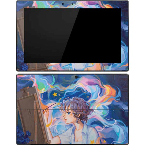 Rainbow Anime Artist Painter by Ivy Dolamore Surface Pro Tablet Skin