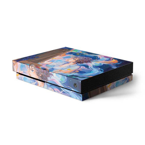 Rainbow Anime Artist Painter by Ivy Dolamore Xbox One X Console Skin