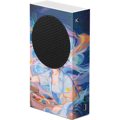 Rainbow Anime Artist Painter by Ivy Dolamore Xbox Series S Console Skin