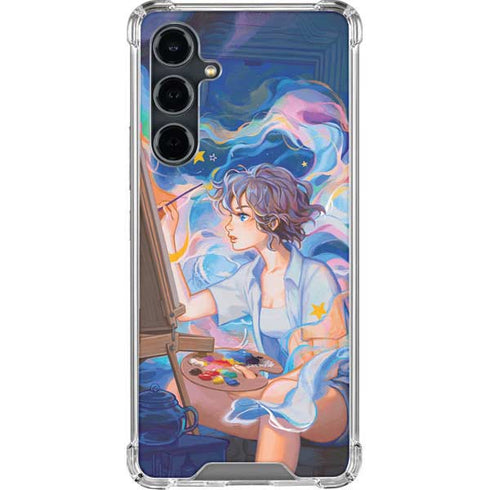 Rainbow Anime Artist Painter by Ivy Dolamore Galaxy S23 FE Clear Case