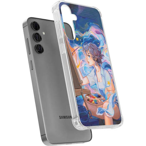 Rainbow Anime Artist Painter by Ivy Dolamore Galaxy S24 Plus Clear Case