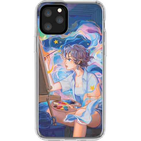 Rainbow Anime Artist Painter by Ivy Dolamore iPhone 11 Pro Clear Case