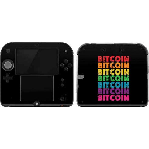 Rainbow Bitcoin Nintendo 2DS Skin
