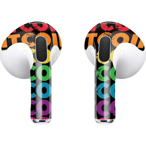 Rainbow Bitcoin Apple AirPods (3rd Gen 2021) Skin