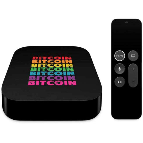 Rainbow Bitcoin Apple TV Skin