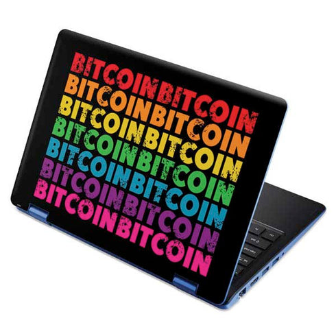 Rainbow Bitcoin Aspire R11 11.6in Skin