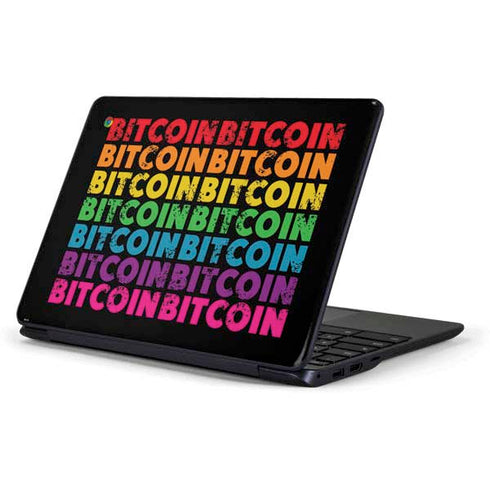 Rainbow Bitcoin Samsung Chromebook Skin