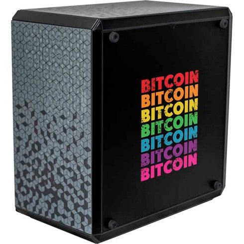 Rainbow Bitcoin Cooler Master MasterBox Q300L Mini Tower Skin