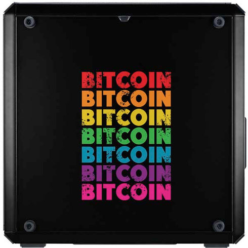 Rainbow Bitcoin Cooler Master MasterBox Q300L Mini Tower Skin