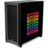 Rainbow Bitcoin Corsair 4000D Tempered Glass Mid-Tower ATX Case Skin
