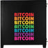 Rainbow Bitcoin Corsair 4000D Tempered Glass Mid-Tower ATX Case Skin