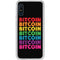 Rainbow Bitcoin Galaxy A10e Clear Case