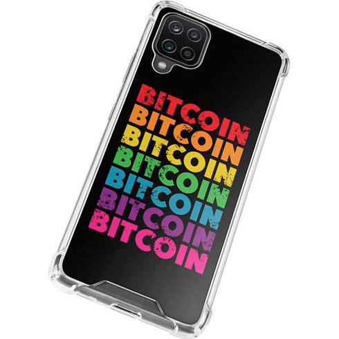 Rainbow Bitcoin Galaxy A12 Clear Case