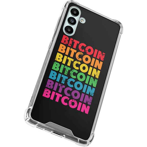 Rainbow Bitcoin Galaxy A13 5G Clear Case